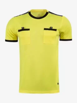 T-shirt Sport Arbitre Homme Manches Courtes Football Polyester Confortable Poches