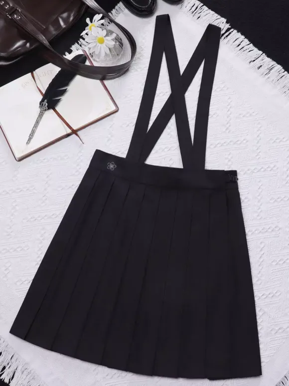 Uniforme scolaire japonais Lolita classique SK Jupes Lolita plissées noires
