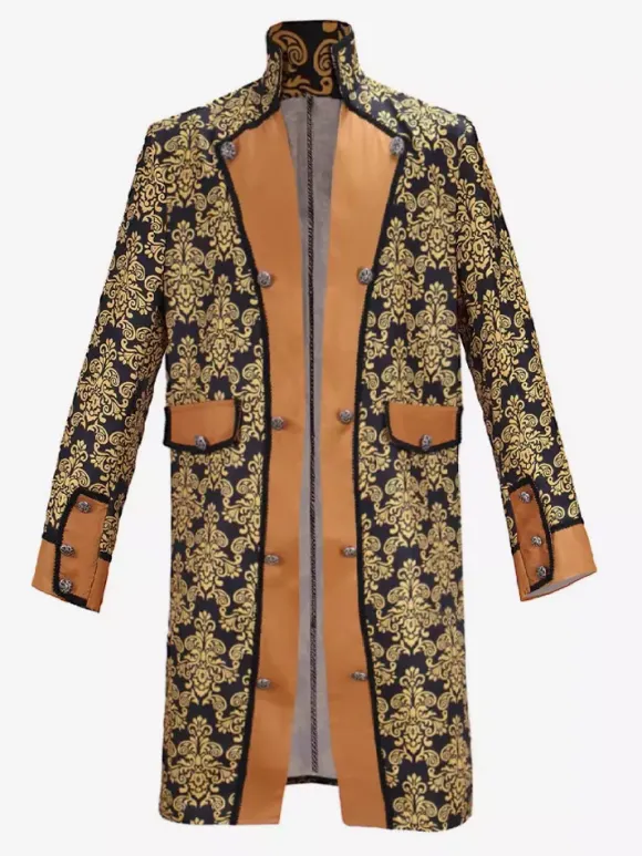 Veste boutonnée Steampunk pour homme veste vintage redingote gothique queue-de-pie