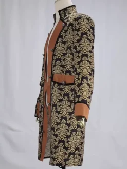 Veste boutonnée Steampunk pour homme veste vintage redingote gothique queue-de-pie