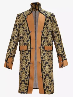 Veste boutonnée Steampunk pour homme veste vintage redingote gothique queue-de-pie