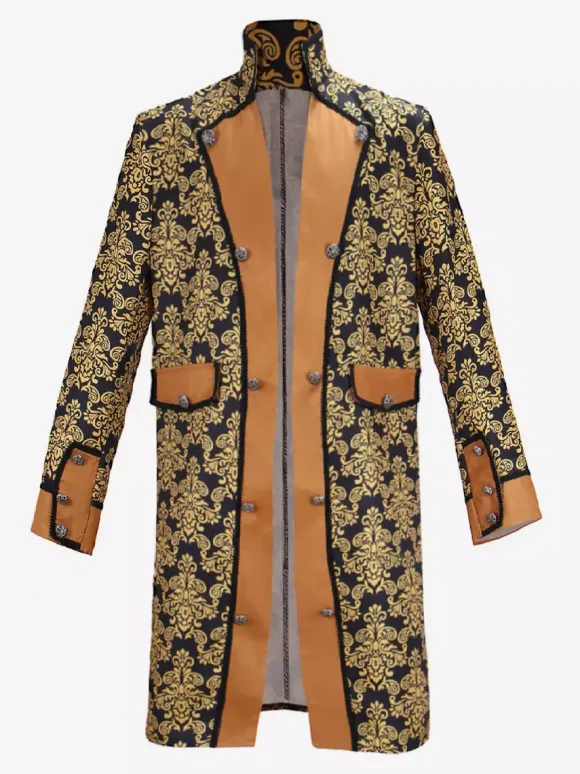 Veste boutonnée Steampunk pour homme veste vintage redingote gothique queue-de-pie