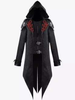 Veste d'épissure rétro médiévale Halloween Costume gothique déguisement vintage Bourgogne