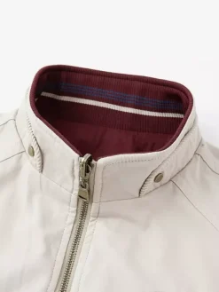 Veste en coton pour homme col montant vêtement de travail décontracté et résistant à poches multiples.