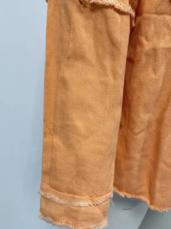 Veste femme à col rabattu et manches longues coupe oversize