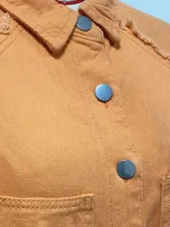 Veste femme à col rabattu et manches longues coupe oversize