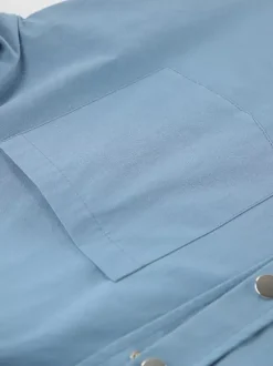 Veste femme à col rabattu boutons coton manches longues vêtement d'extérieur