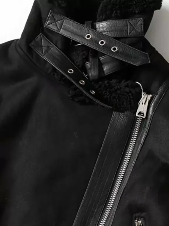 Veste Femme à Col Revers avec Manches Longues à Zip Bicolores