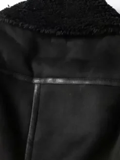 Veste Femme à Col Revers avec Manches Longues à Zip Bicolores