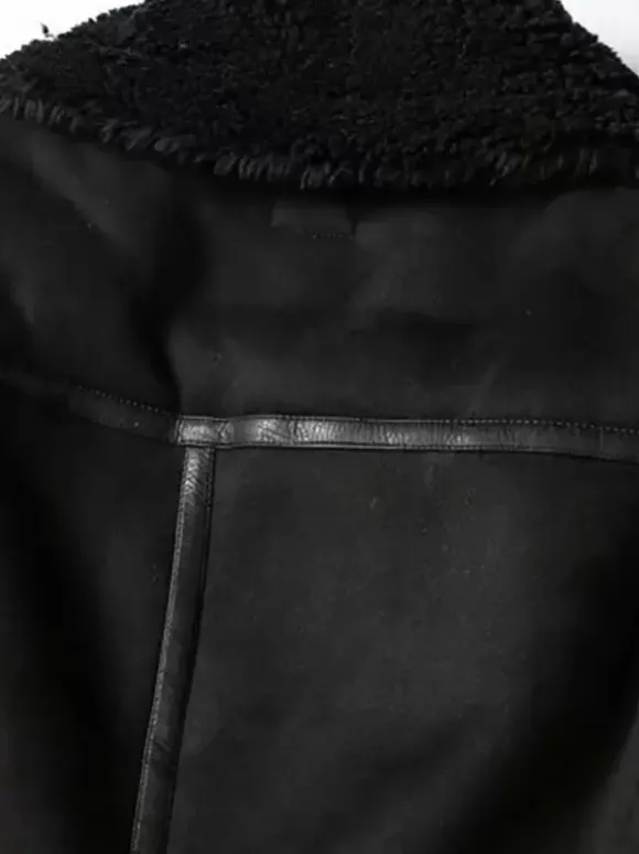 Veste Femme à Col Revers avec Manches Longues à Zip Bicolores