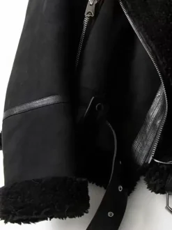 Veste Femme à Col Revers avec Manches Longues à Zip Bicolores