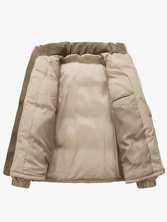 Veste Matelassée Pour Hommes Manteaux Chic Noir Vert Cool Chaud Hiver