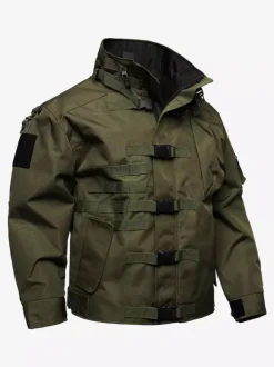 Veste militaire décontractée à manches longues pour homme