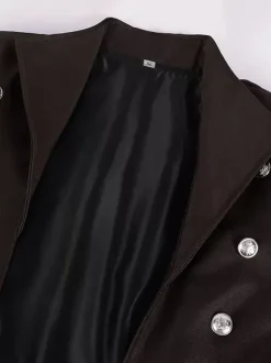 Veste rétro Steampunk pour hommes vert foncé Costumes rétro gothiques de l'ère victorienne Bourgogne
