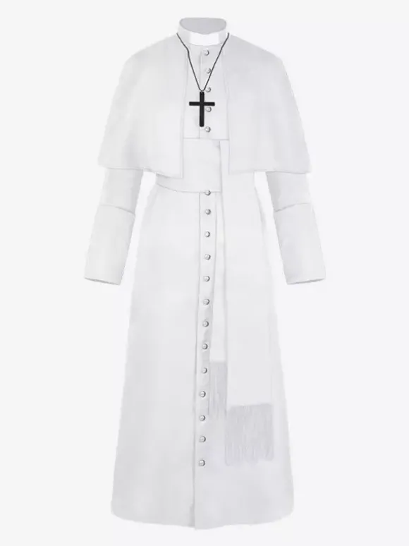 Veste Vintage Rétro Manches Longues Médiéval Soirée Bouton Manteau Gothique Bourgogne