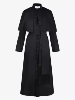 Veste Vintage Rétro Manches Longues Médiéval Soirée Bouton Manteau Gothique Bourgogne