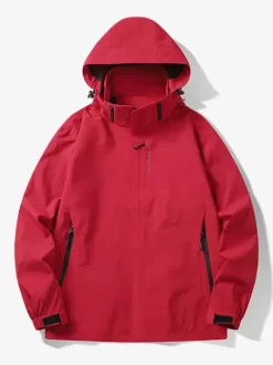 Veste à capuche décontracté homme zippée en polyester Smart
