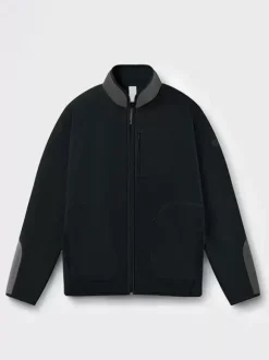 Veste Polaire Col Montant Homme Manteau Chaud D'hiver Imprimé Losanges