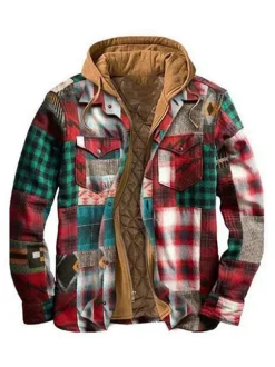 Vestes et manteaux pour hommes vestes pour hommes vestes pour hommes chics plaid clair gris kaki à la mode