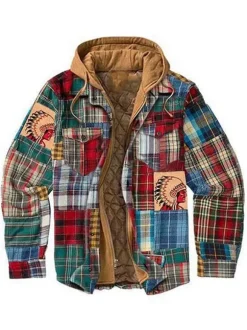 Vestes et manteaux pour hommes vestes pour hommes vestes pour hommes chics plaid clair gris kaki à la mode