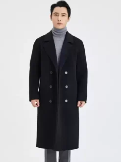 Vestes Hommes Manteaux Col Rabattu À Revers Confortable Gris Chesterfield Chic