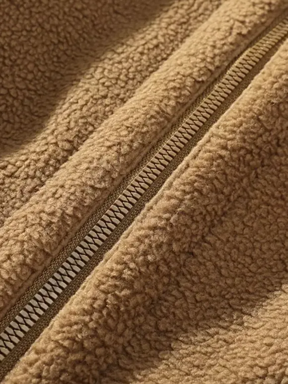 Vestes Matelassées Pour Hommes Manteaux Chic Marron Café Cool Poches Décontracté