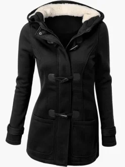 Vestes d'hiver pour femmes à capuche manteau gris vêtements d'extérieur