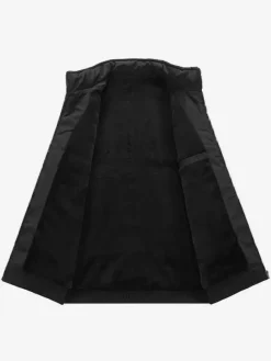 Vestes matelassées pour hommes à manches longues poche poitrine zippée verticale unique et poches latérales manteaux avec poignets et ourlet côtelés