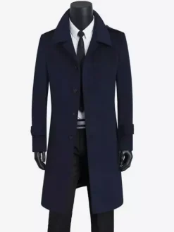 Vestes pour hommes Manteaux Col rabattu Décontracté Camel Mode Chic