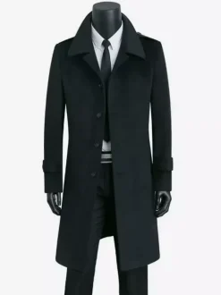 Vestes pour hommes Manteaux Col rabattu Décontracté Camel Mode Chic