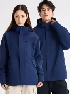 Vestes Pour Hommes Sweat À Capuche Zip Chaud Sport Décontracté Orange Cool