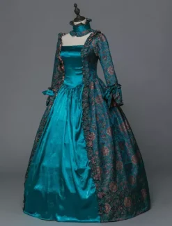 Victoria Robe médiévale Costume Rococo Marie Antoinette Déguisements Halloween Costume Opéra Rétro