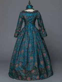 Victoria Robe médiévale Costume Rococo Marie Antoinette Déguisements Halloween Costume Opéra Rétro