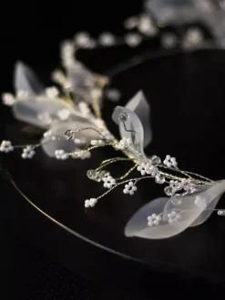 Voile de mariage fleur en tulle