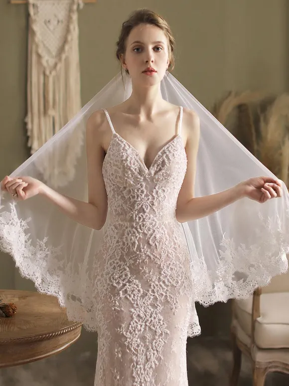 Voile de mariée ivoire