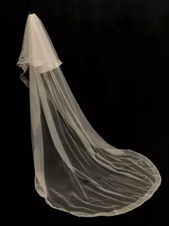 Voiles de mariée cascade Voiles de mariée en tulle à deux niveaux