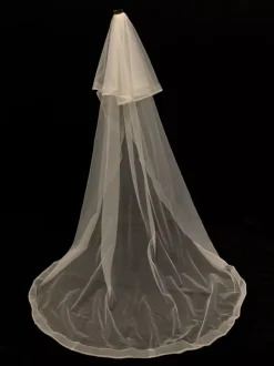 Voiles de mariée cascade Voiles de mariée en tulle à deux niveaux