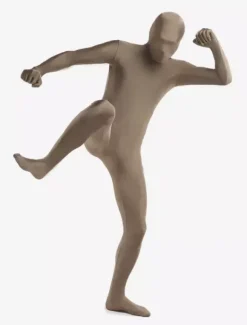Vêtement de zentai olive unicolore enveloppé Déguisements Halloween