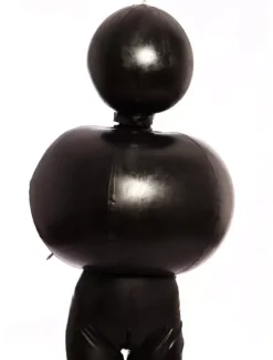 Vêtement latex gonflable noir tendance Déguisements Halloween