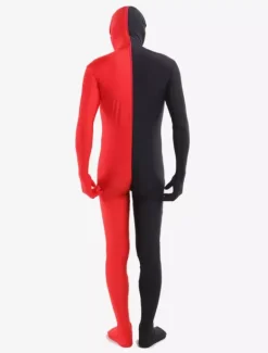 Vêtement de zentai beau combinaison enveloppé unisexe en lycra spandex multicolore effet patchwork Déguisements Halloween
