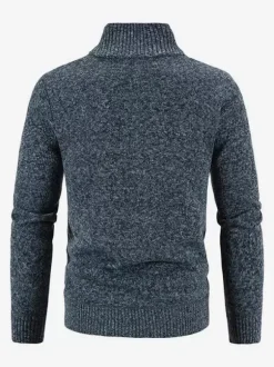 Vêtements Cardigan Pour Hommes Pulls Décontracté Manches Longues Zipper