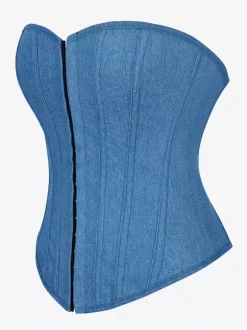 Vêtements vintage Corset vintage Vêtements vintage pour femmes Corset bleu ciel clair Chic pour femmes adultes