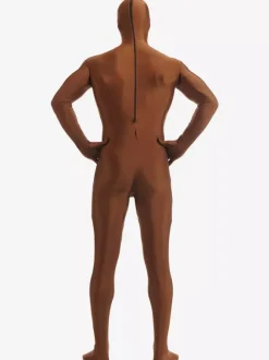 Zentaï en lycra spandex marron Déguisements Halloween