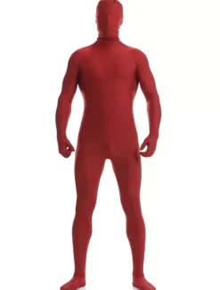 Zentaï en lycra spandex rouge foncé Déguisements Halloween