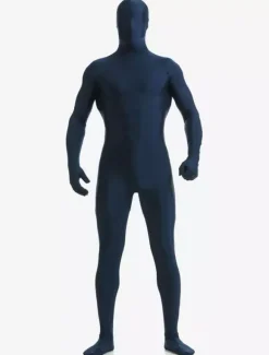 Zentaï en lycra spandex bleu marine foncé Déguisements Halloween