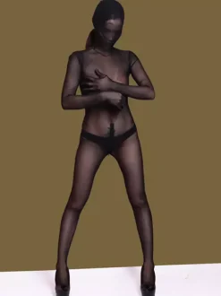 Zentai Sexy Combinaison Zentai pour femme combinaison Zentai sexy transparente en lycra à couverture intégrale